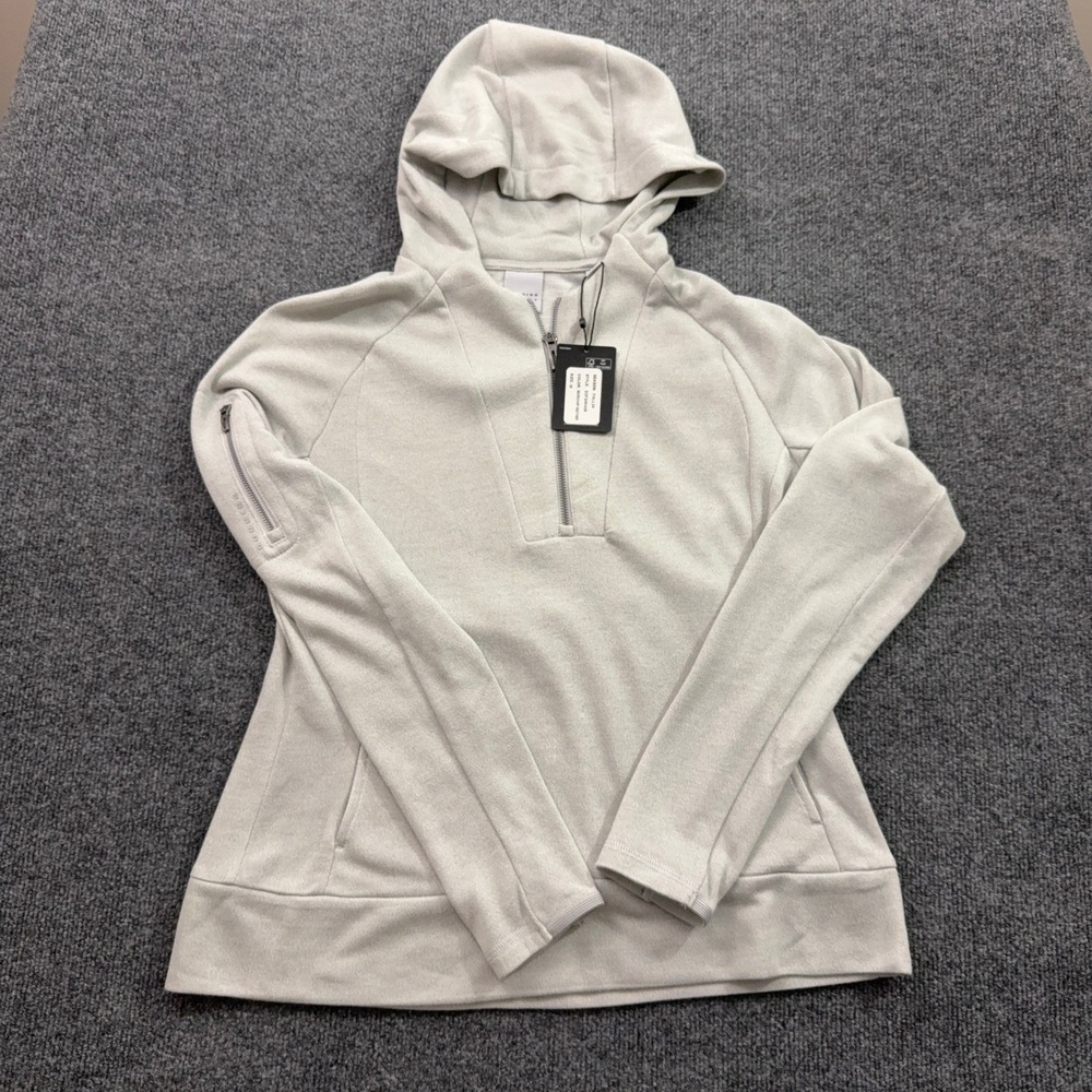 Dunning Golf Penrose Hoodie Womens M Grey 1/4 Zip Sleeve Pocket Athleisure